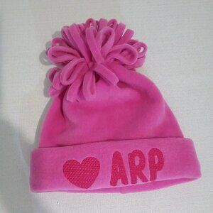 Agatha Ruiz De La Prada pink fleece hat nwt